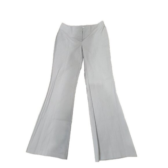 Chico's Gray Flared Pants Mid-rise cotton stretch 30" Waist Women's 4 - Picture 1 of 6